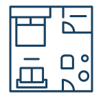 logo plan taille et disposition Les Arènes - Cannes
